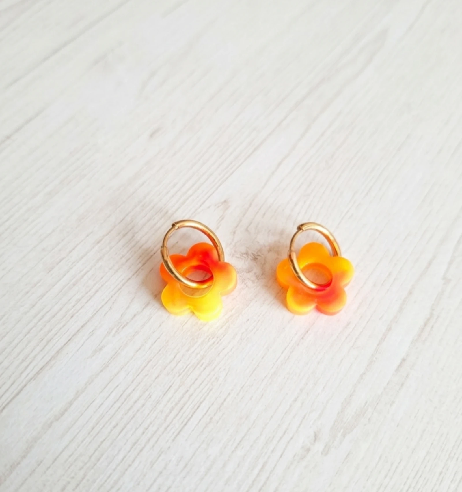 Boucles d'oreilles pampilles fleurs 🌸 